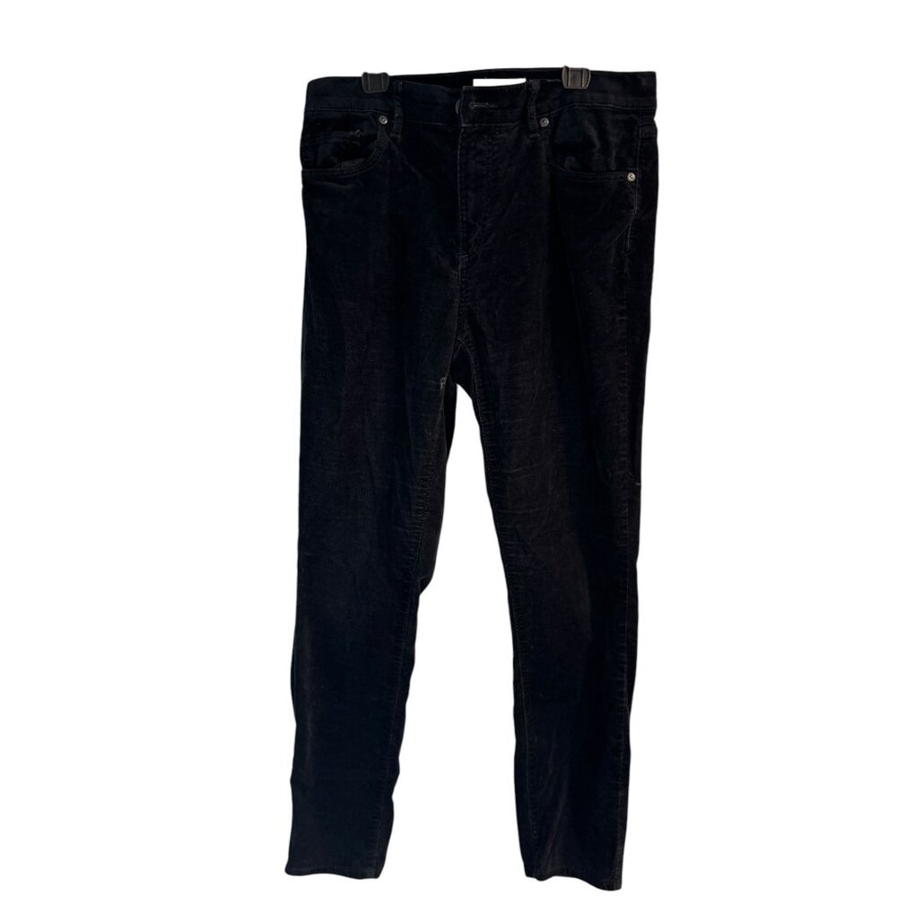 Ann Taylor Loft Black Corduroy Slim Fit Pants Womens Size 6